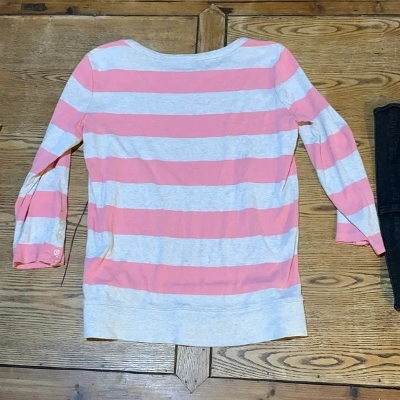 Gap small pink and white shirt with American eagle size 2 stretch jeans box 25 - Picture 10 of 10